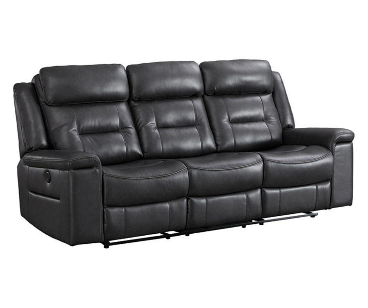 Signature Design By Ashley McAdoo Charcoal Faux Leather Power Reclining ...