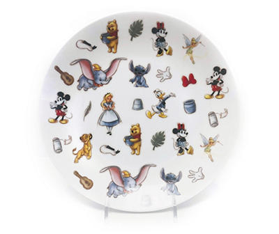 Disney 100 Heritage Multi-Character Ceramic Dessert Plate