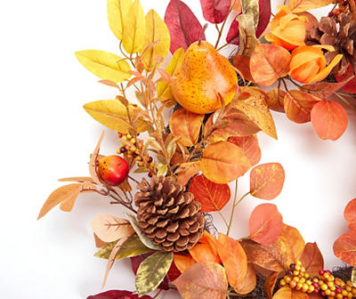 Autumn Air 24" Pear, Pinecone & Berry Wreath