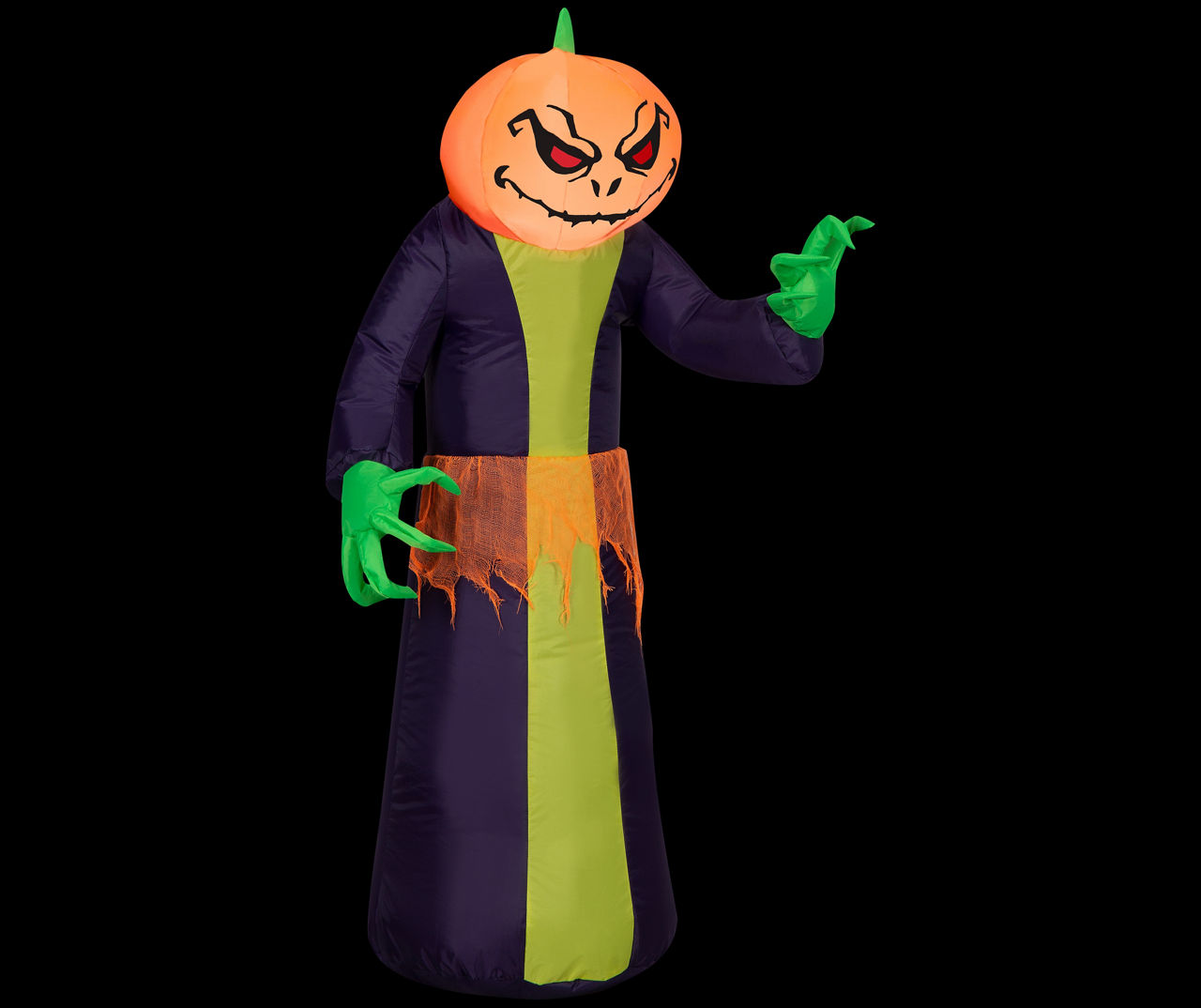 Gemmy Airblown 3.5' Inflatable LED Pumpkin Reaper | Big Lots