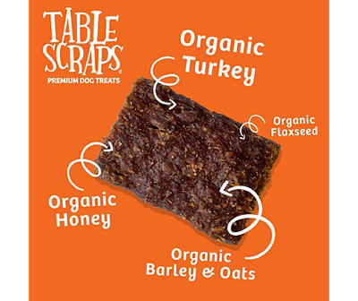 Table Scraps Winnie-the-Pooh Organic Honey Roasted Turkey Upcycled Jerky Dog Treats, 5 oz.