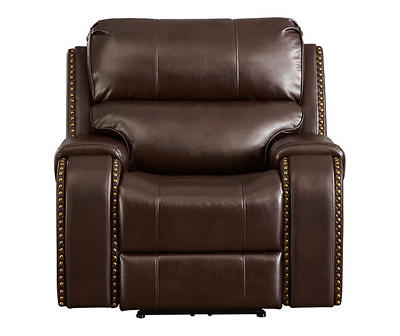 Latimer Brown Faux Leather Power Recliner