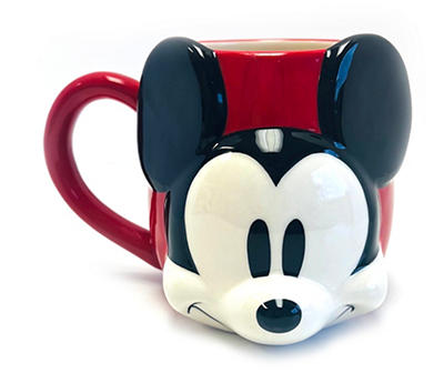 Red Mickey Mouse Figural Mug, 19 oz.