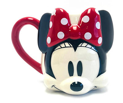 White Minnie Mouse Figural Mug, 19 oz.