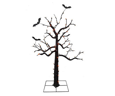 5' Twinkle LED Spooky Tree with Bats
