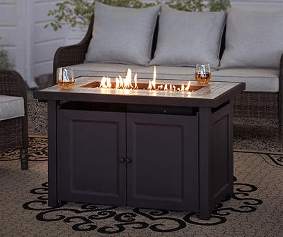 40" Hartnell Ceramic Top Gas Fire Pit Table