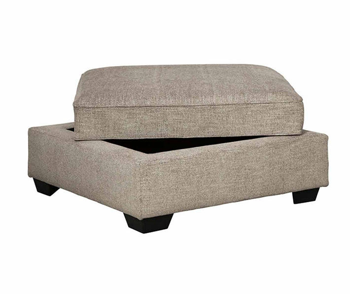 Bovarian Storage Ottoman - Stone Bovarian Storage Ottoman - Stone