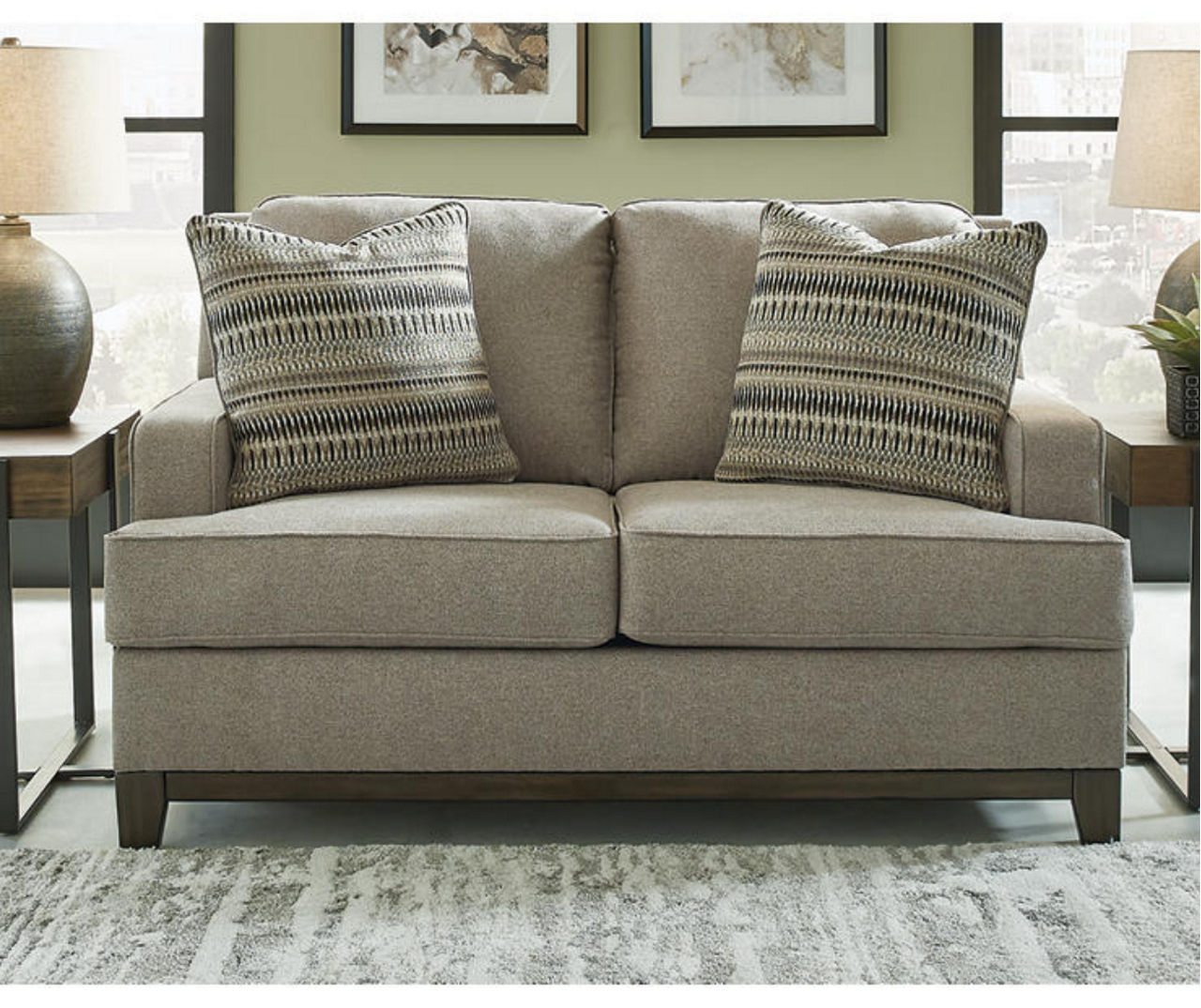 Signature Design By Ashley Kaywood Gray Loveseat | Big Lots