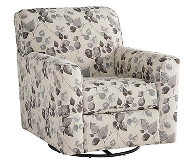 Abney Floral Swivel Accent Chair