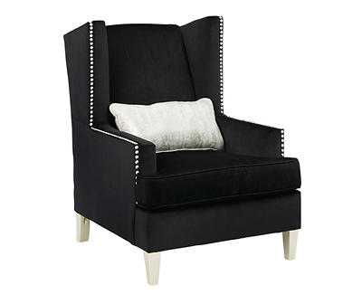 Harriotte Black Accent Chair