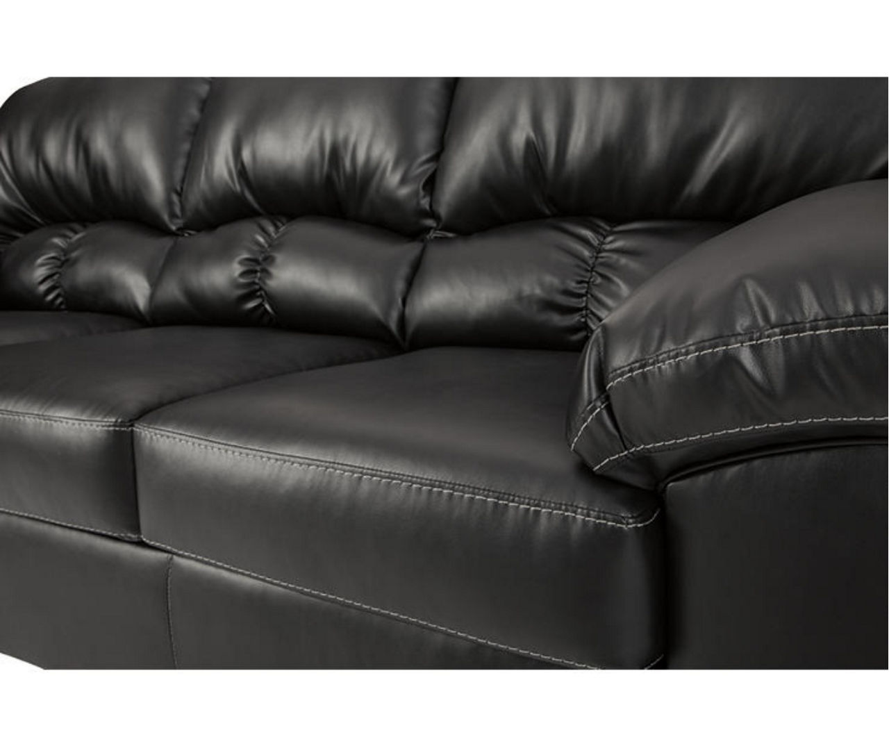 Big lots black on sale leather couch