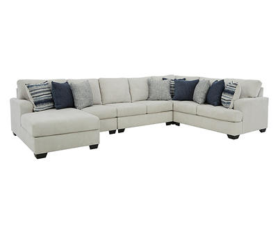 Signature Design By Ashley Lowder Stone 4-Piece Sofa Sectional with Left-Facing Chaise