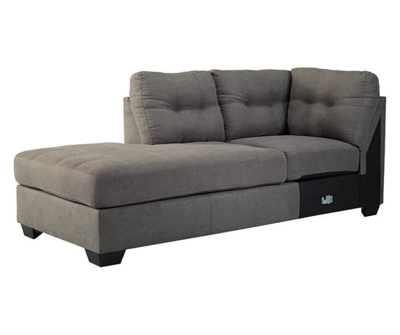 Maier charcoal 2 piece deals sectional with laf chaise