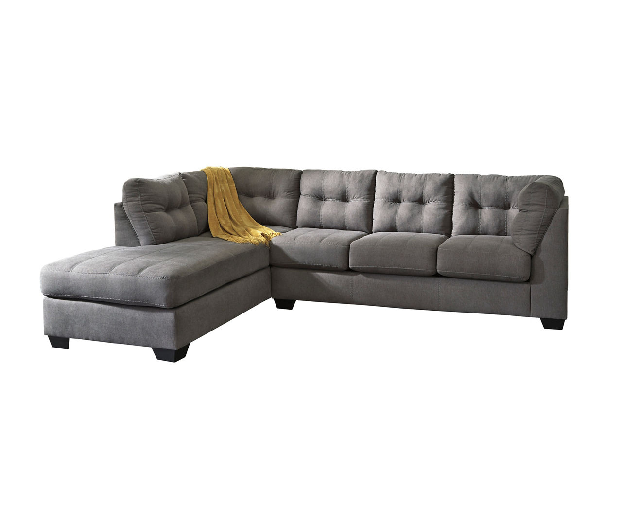 Maier charcoal left arm facing chaise shop end sectional