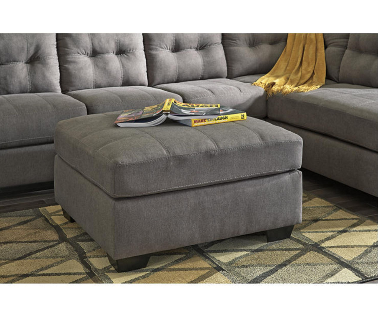 Signature Design By Ashley Maier Gray Oversize Accent Ottoman | Big Lots