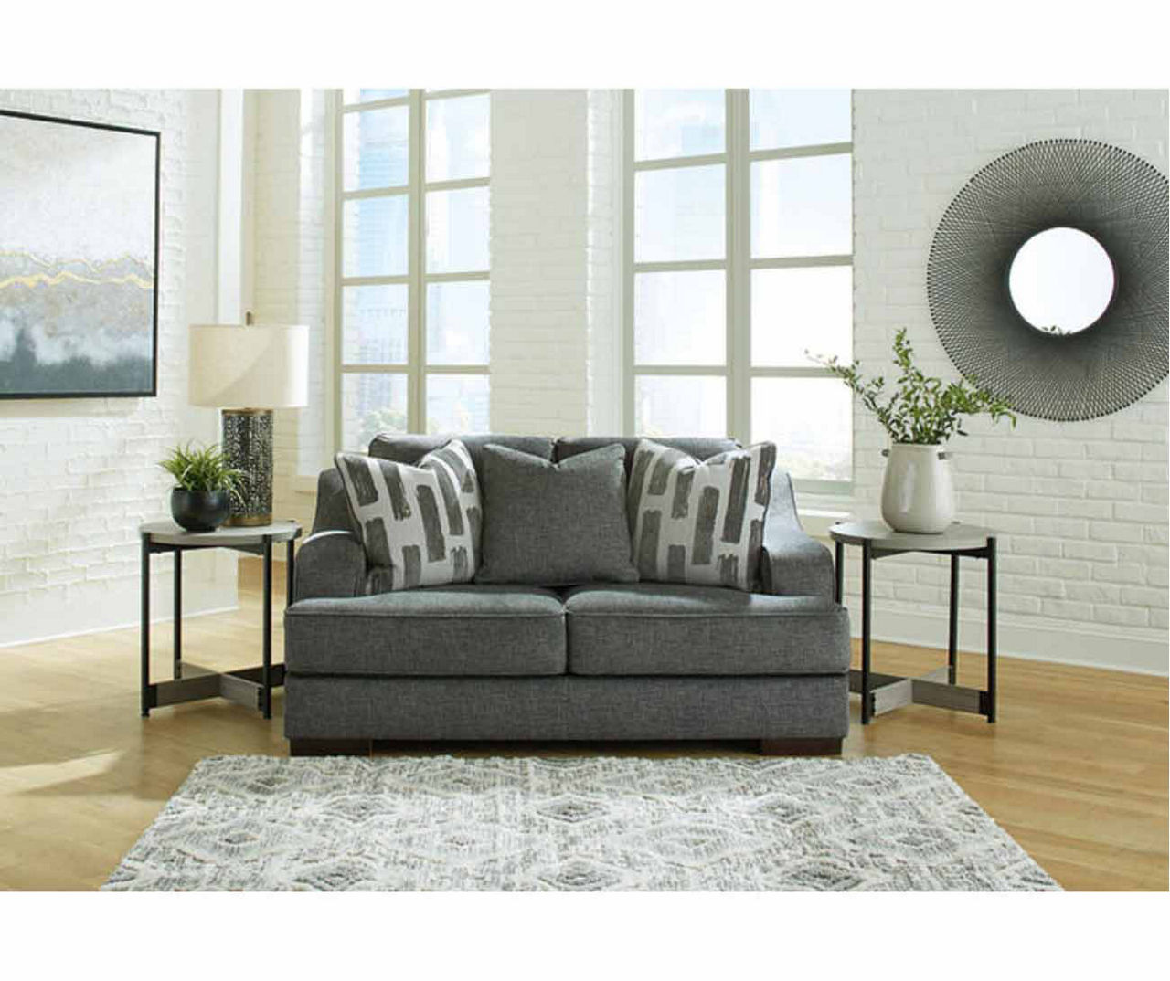 Lessinger Gray Loveseat
