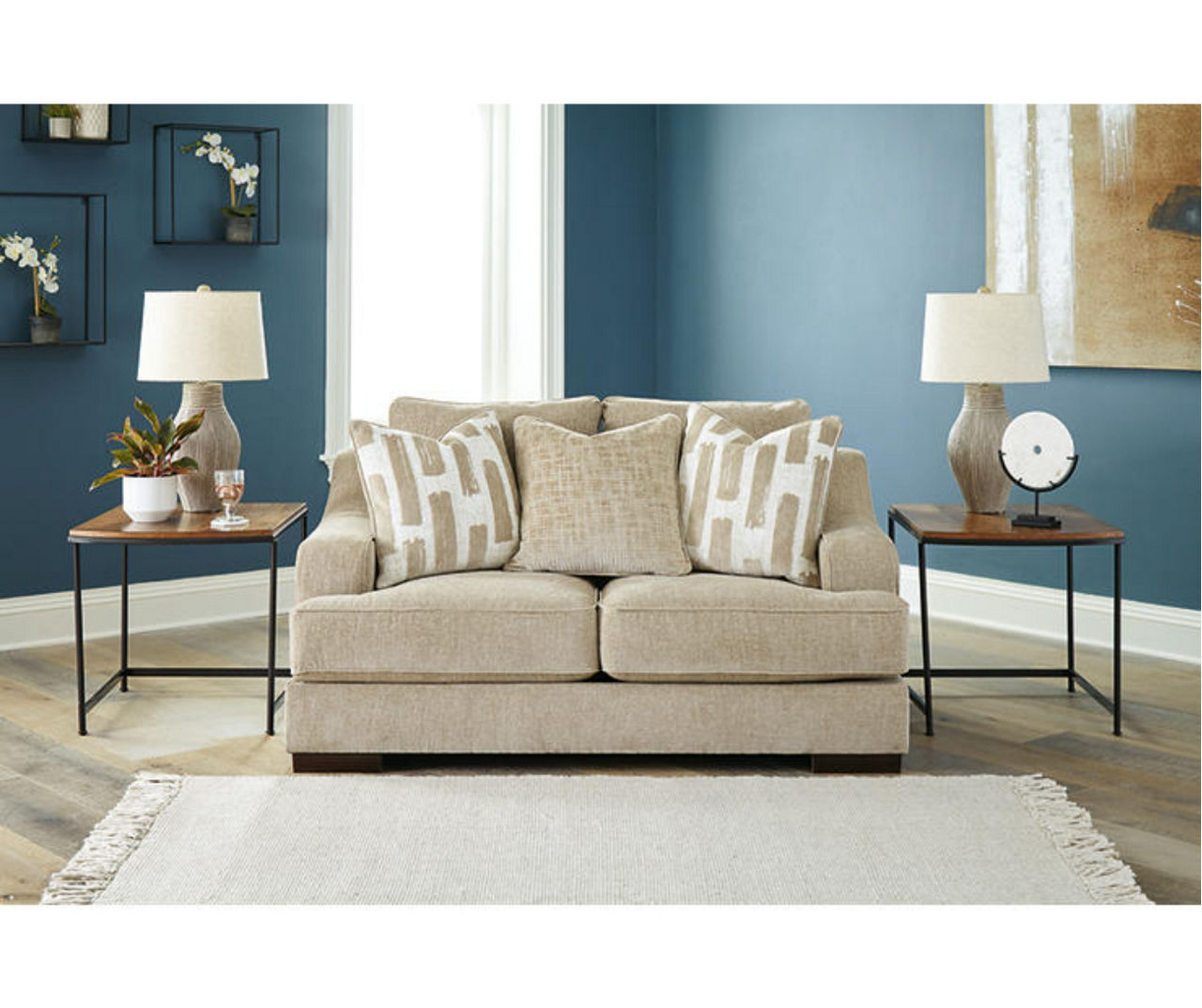 Lessinger Beige Loveseat