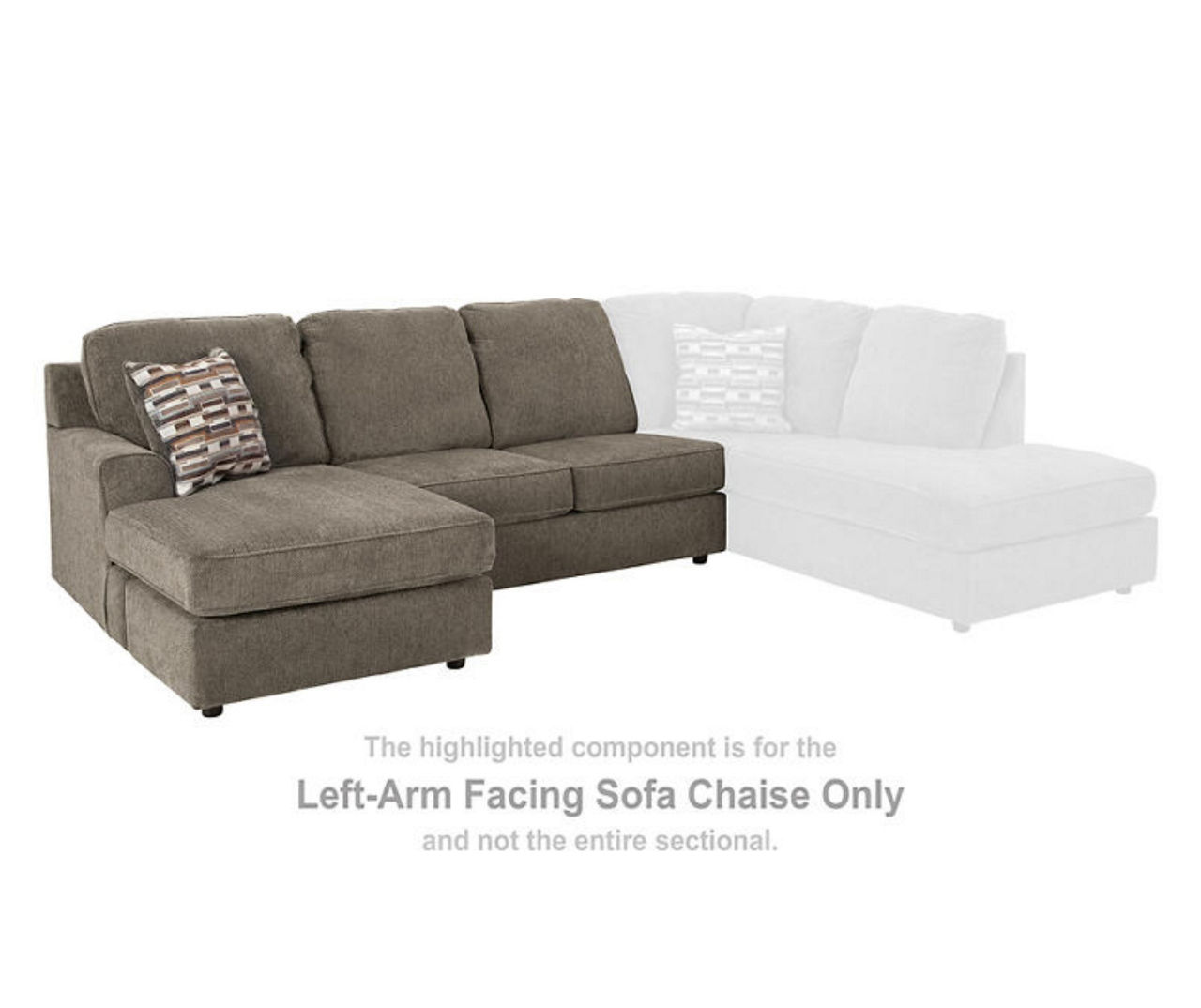 Big lots store passage sectional