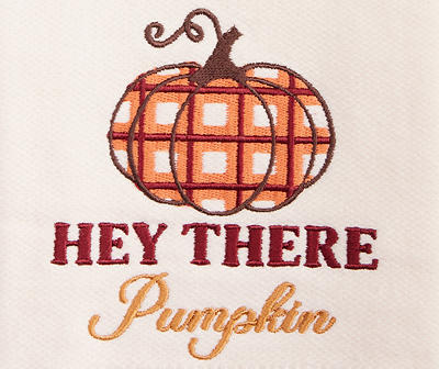 "Hey There Pumpkin" White Kitchen Towel
