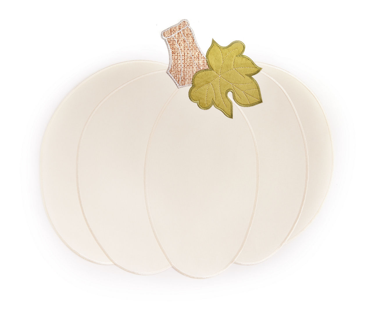 Autumn Air Ivory Pumpkin Shaped Placemat
