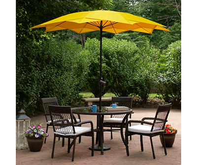8.8' Yellow Lotus Patio Umbrella