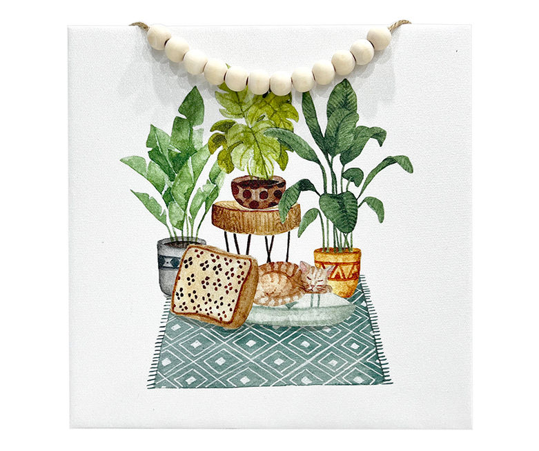 White Plant Lady II Canvas Art Big Lots