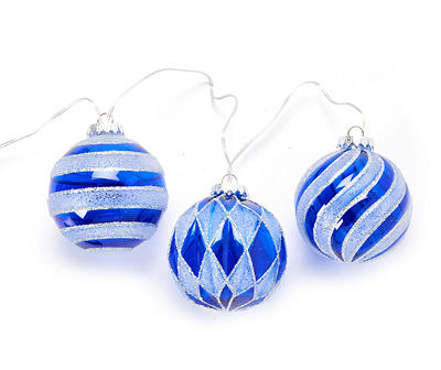 Blue Ornament LED Light Set, 60-Lights