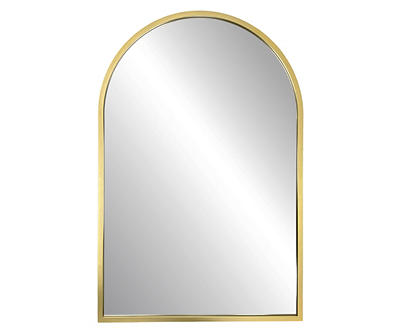 Gold Frame Arch Wall Mirror, (20" x 30")