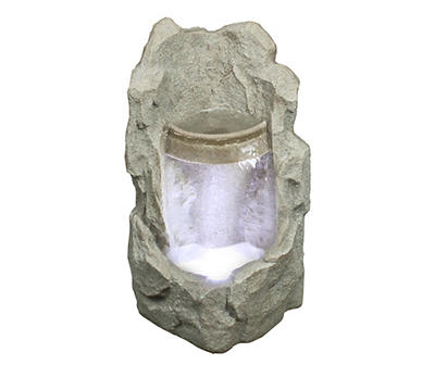 Raised Stone LED Water Fountain