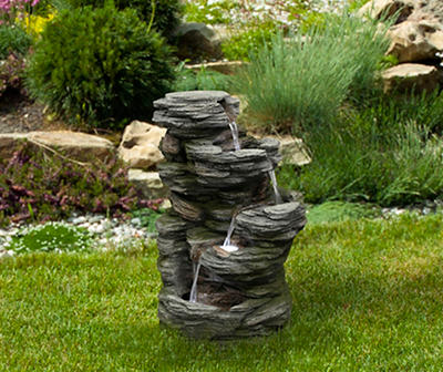 Rock Formation 5-Tier LED Water Fountain
