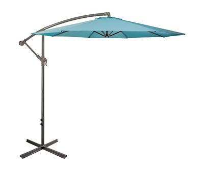 10' Turquoise Offset Patio Umbrella