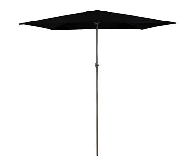 6.5' x 10' Black Market Patio Umbrella