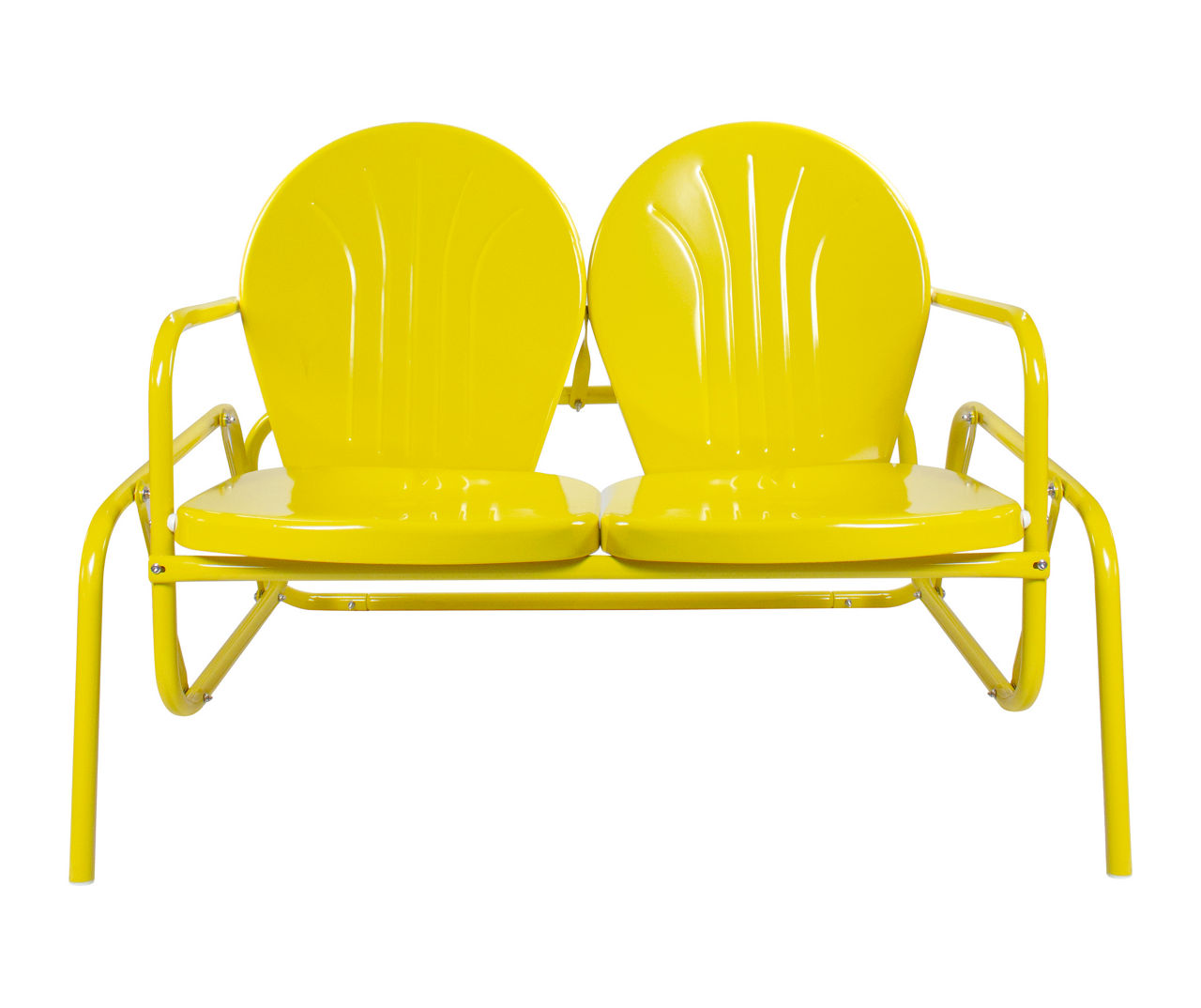 Northlight Northlight Retro Tulip Metal Patio Glider Loveseat Big Lots