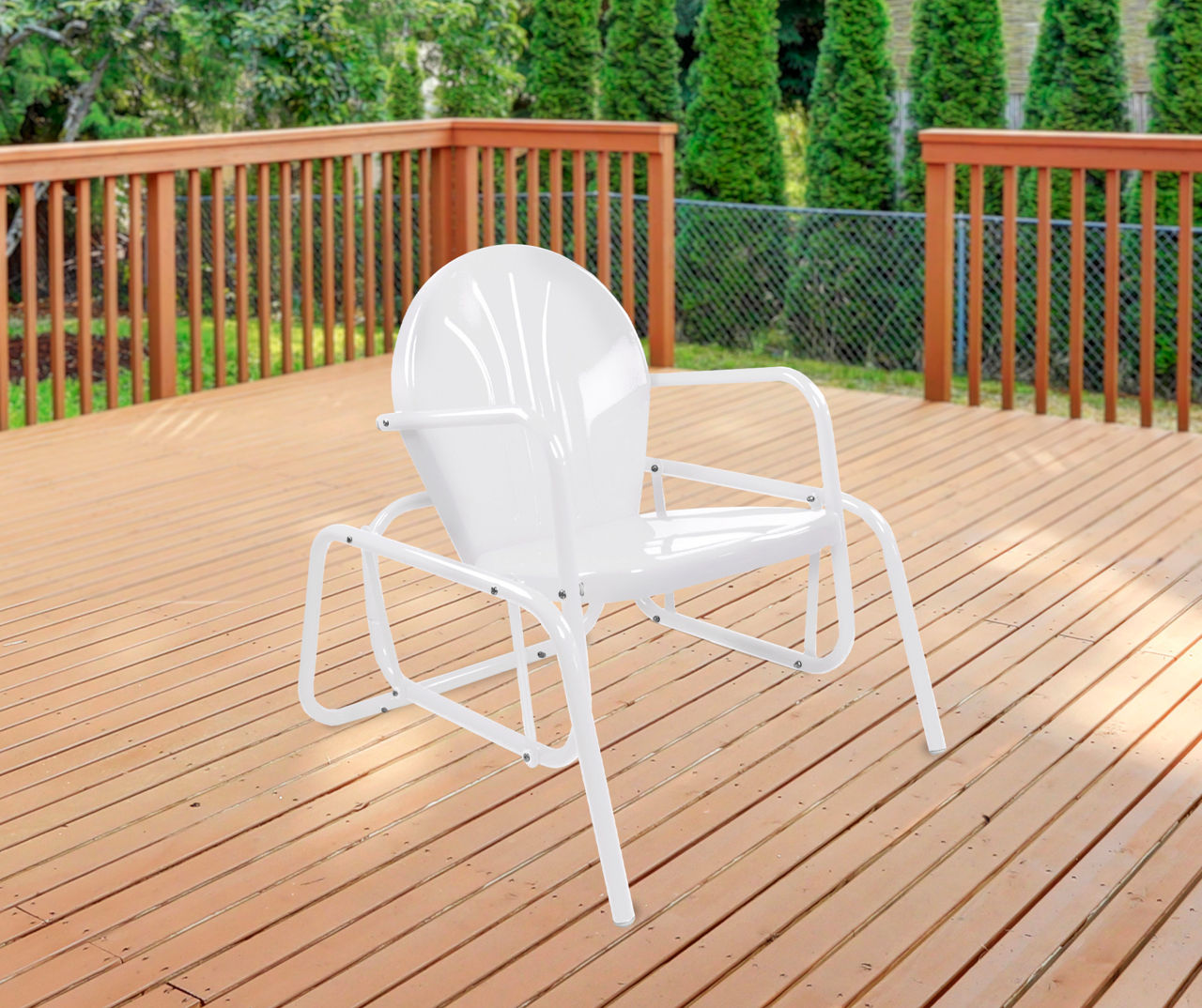 Patio glider chairs cheap metal