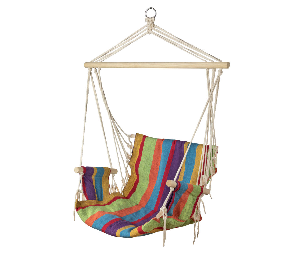 Hammock Chair With Foot Rest Green/Blue