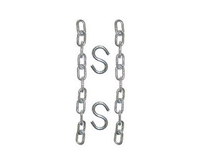 Silver Hammock Hanging Chains & Hooks Set