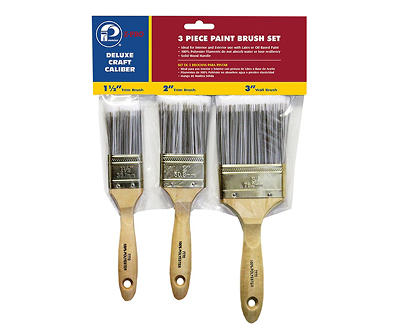 Deluxe Craft Caliber 3-Piece Paint Brush Set