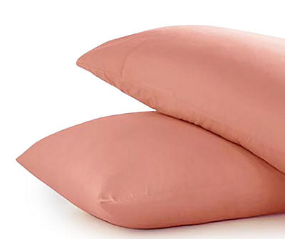 Coral Haze Microfiber Standard Pillowcase, 2-Pack