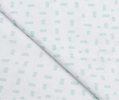 White & Blue Confetti Microfiber Standard Pillowcase, 2-Pack