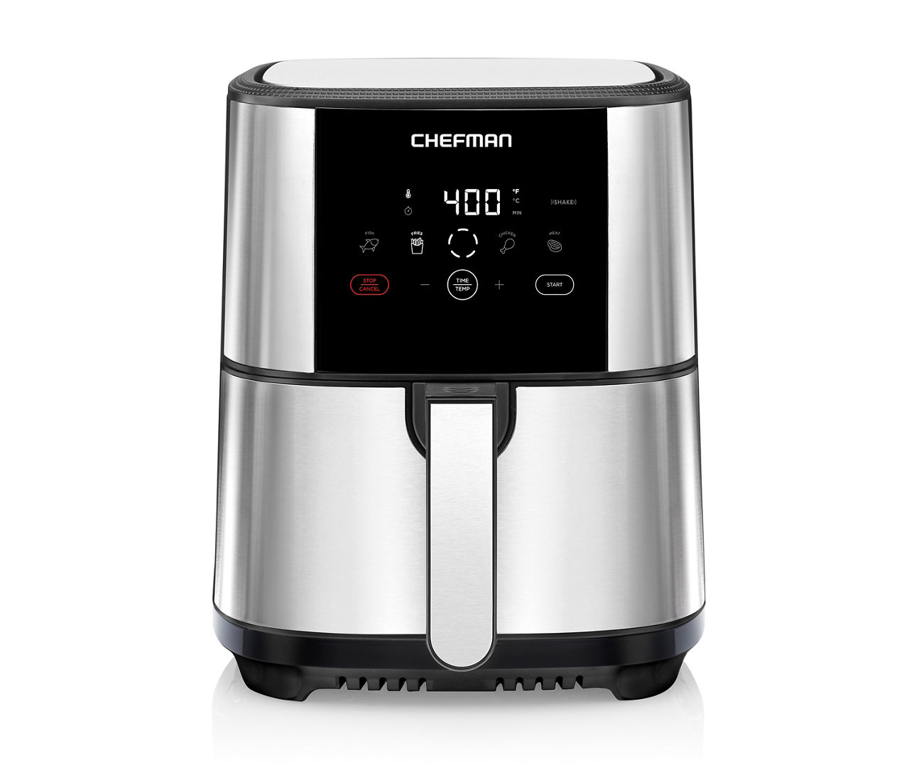 5-Quart Chefman TurboFry Touch Stainless Steel Air Fryer