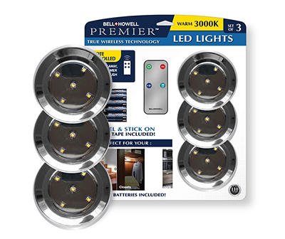 Premier Wireless LED Lights, 3-Pack