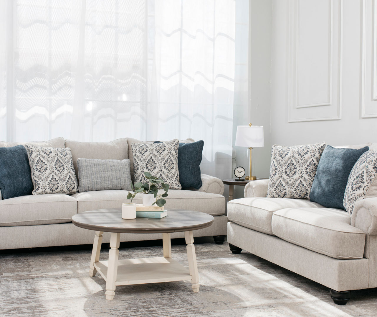 Dolomite Linen Loveseat