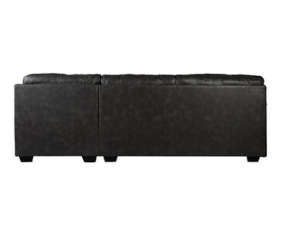 Battstone Steel Faux Leather Right-Arm-Facing Corner Chaise Piece