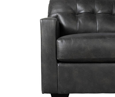 Battstone Steel Faux Leather Left-Arm-Facing Sofa Piece