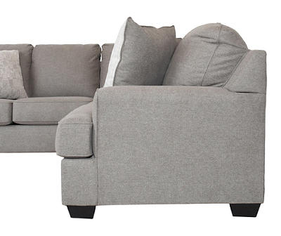 McRay Granite Right-Arm-Facing Sofa with Corner Wedge Piece