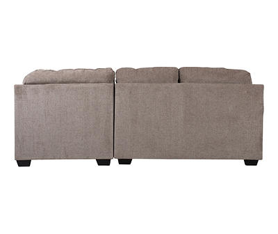 McRay Pewter Right-Arm-Facing Sofa with Corner Wedge Piece