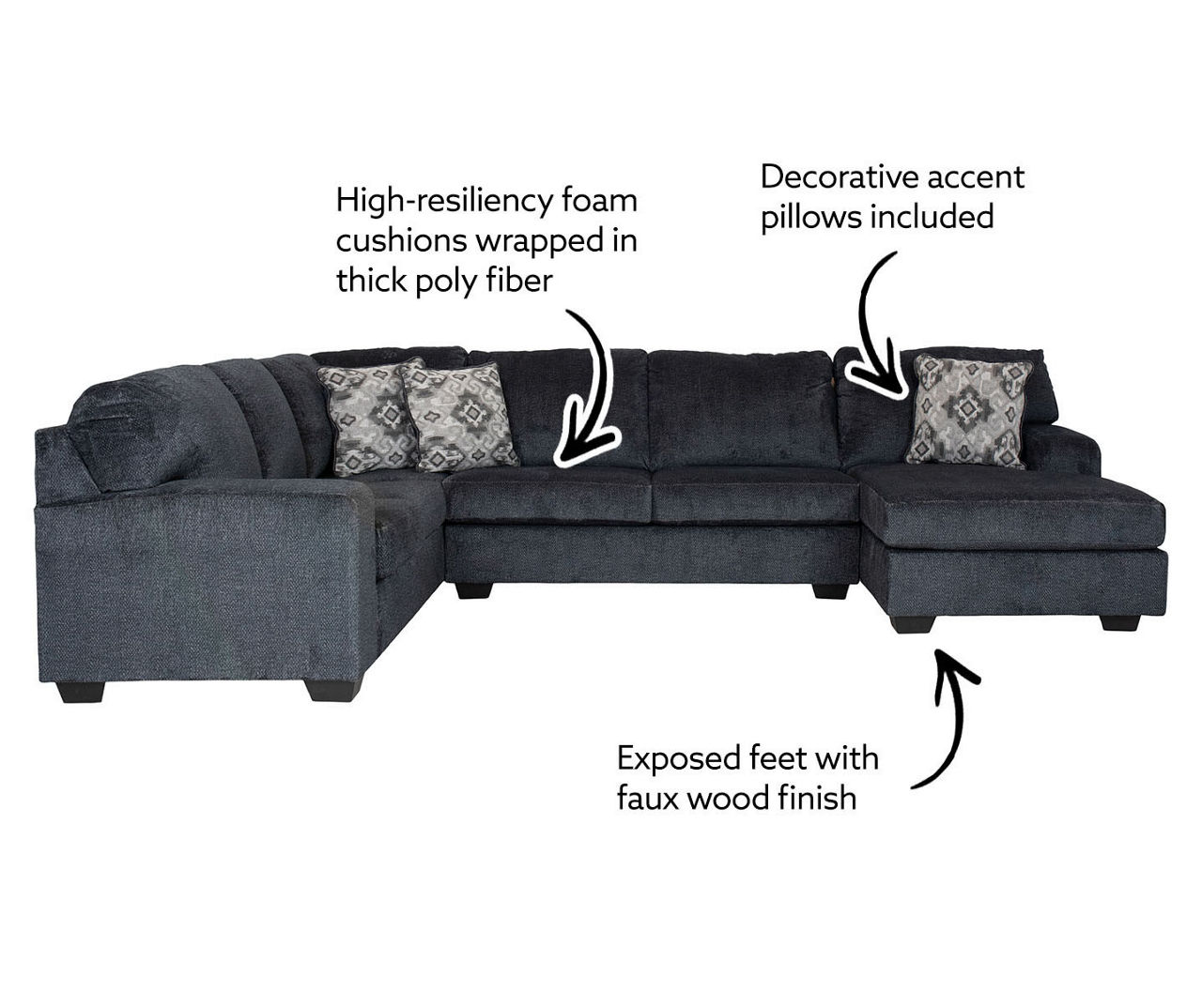 Big lots passage sectional discount