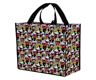 Gray & Red Mickey Mouse Pattern X-Large Reusable Tote