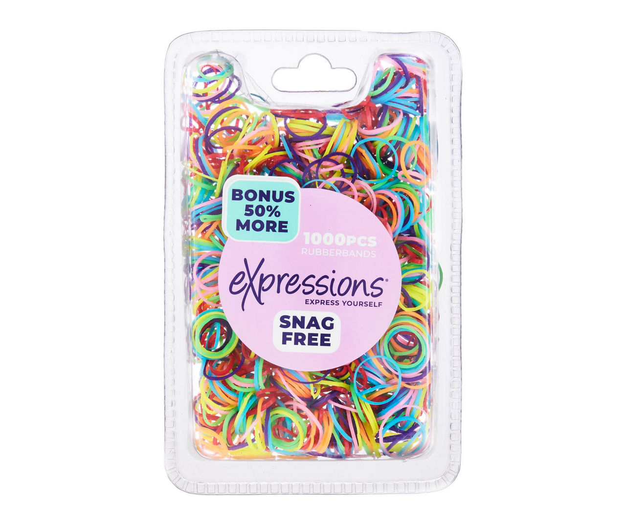 Expressions® 1000-Count Bright Rubber Bands Pack