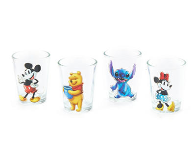 Disney 100 Character Shot Glass, 4-Pack